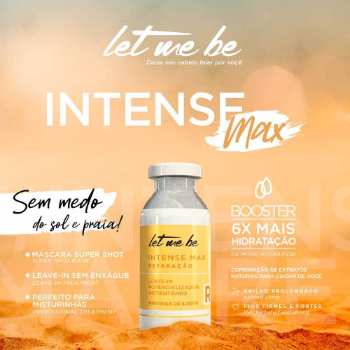 3x Ampola Intense Max - Leave-in de Reparação | 15ml - 2