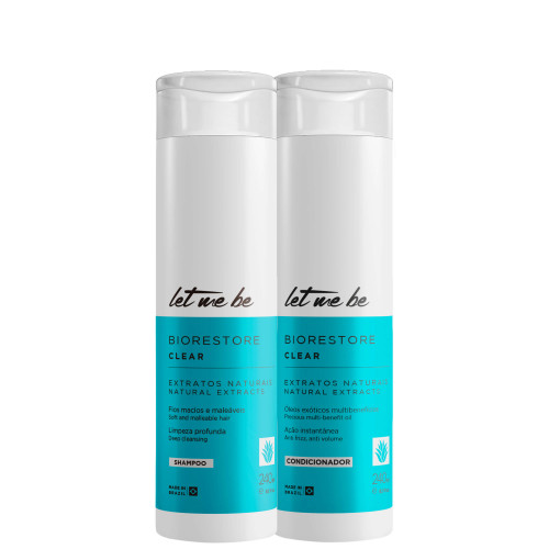 Kit Biorestore Shampoo e Condicionador Home Care Let Me Be | 2 produtos