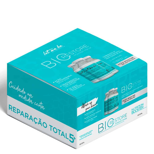 LetBox - Kit Ampola Biorestore Power Mask | Nutrição Profunda 9x15ml