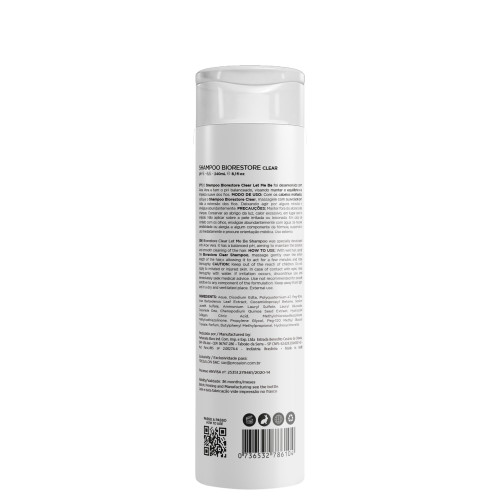 Shampoo Biorestore Clear - Limpeza Profunda | 240ml - 2