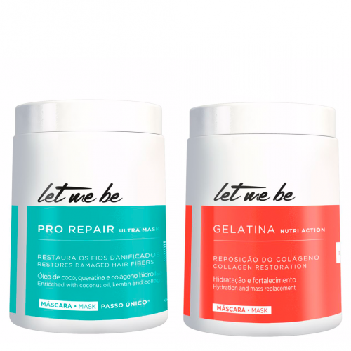 B-tox Pro Repair Let Me Be 1kg + Gelatina Hidratante Let Me Be 1kg