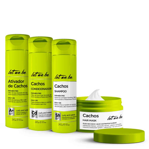 Linha Cachos Let Me Be | 4 produtos