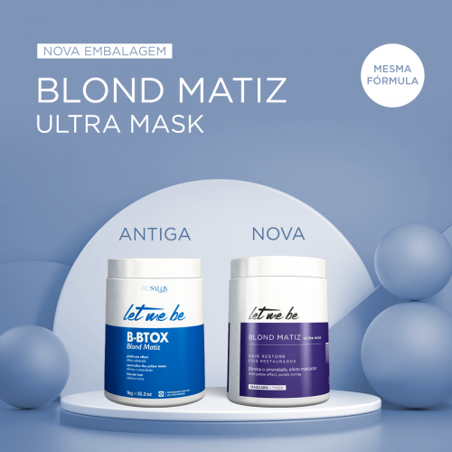 Btx Blond Matiz Ultra Mask - Efeito Matizador | 1kg - 3