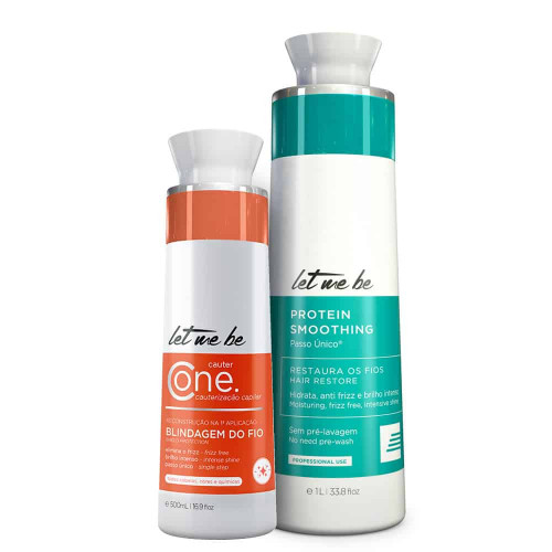 Protein Smoothing Passo Único® Let Me Be 1L + Cauterização Cauter One Let Me Be 500ml