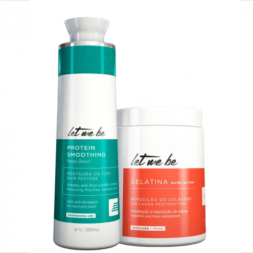 Protein Smoothing Passo Único® Let Me Be 1L + Gelatina Capilar 1kg