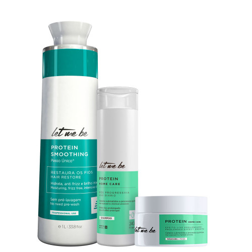 Protein Smoothing Passo Único® Let Me Be 1L + Kit Home Care Protein | 3 produtos