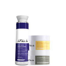 Protein Smoothing Blond Matizadora + Máscara Intense Max e Máscara Matizadora | 3 produtos