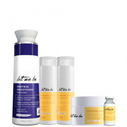 Protein Smoothing Blond Matizadora + Kit Intense Max Reposição | 5 produtos