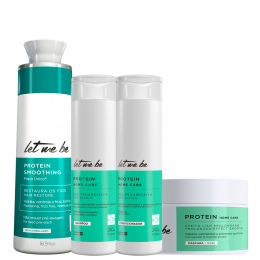 Protein Smoothing Passo Único® Let Me Be 500ml + Kit Home Care Protein | 4 produtos