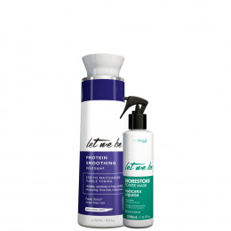 Protein Smoothing Blond Matizadora 500ml + Máscara Biorestore Power Líquida | 2 produtos