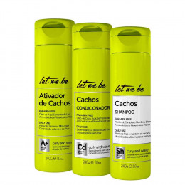 Kit Cachos Shampoo + Condicionador + Ativador | 3 produtos