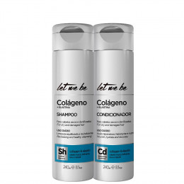 Kit Colágeno e Elastina Shampoo e Condicionador Let Me Be | 240ml 